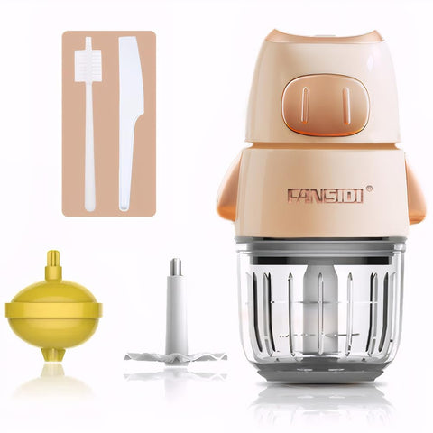FANSIDI 2024 Baby Food Processor | Baby Food Maker - Multi-Function Food Blender for All Stages of Baby's Growth, Puree, Fruit,Vegetable, Meat, Compact Baby Food Grinder with 1 Durable Glass Container