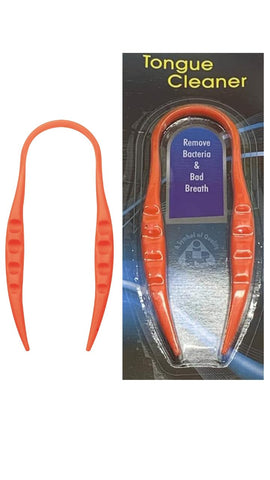 AARNAV Orange Tongue Scraper Plastic Tongue Cleaner Plastic Tongue Scraper Cleaners for Adults and Kids - Oral Dental Care | Bad Breath Remover (Orange)
