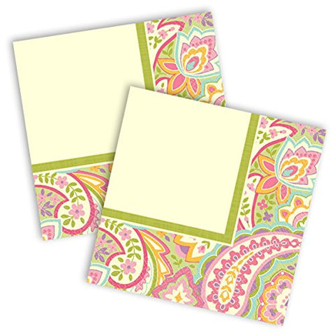 Amscan Party Ready Dainty Paisely Lunch Napkins Tableware, Paper, 12" x 12", Pack of 16