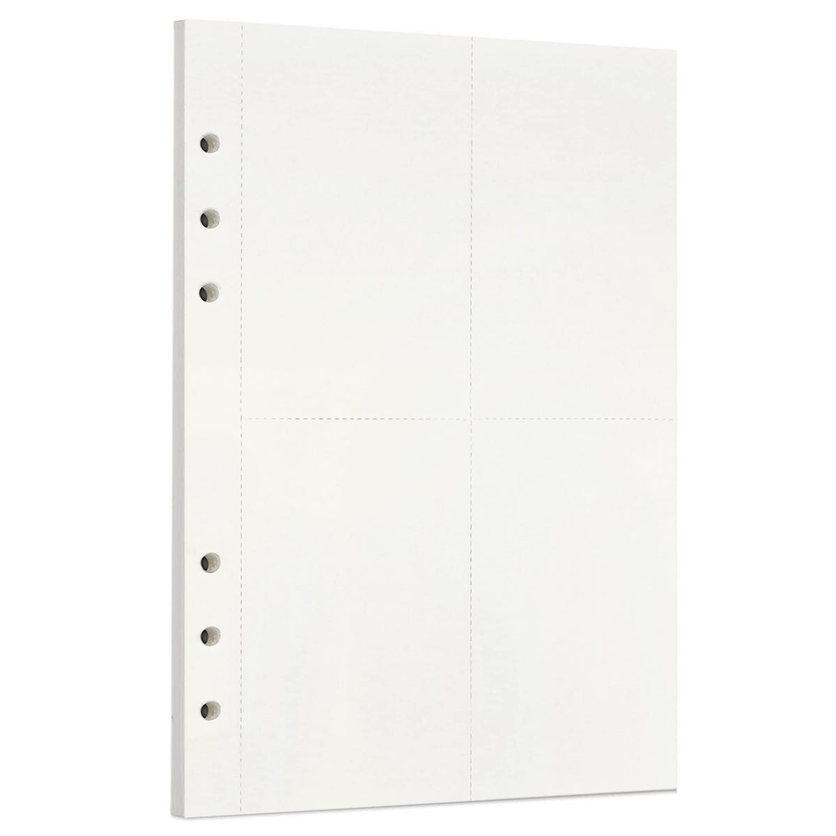 Zelten 1 Pack A5 45 Sheets/90 Pages scratchpad Loose Leaf Punched Paper Refills Paper for 6 Hole Binder Personal Organizer Diary Notebook Refillable Planner