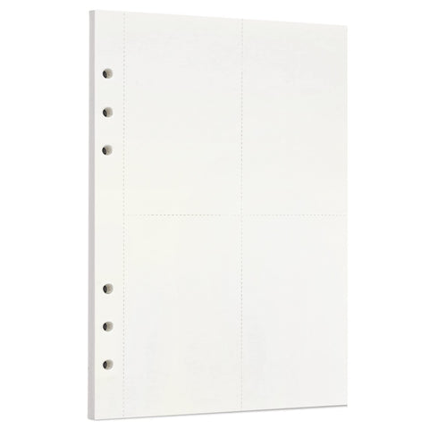 Zelten 1 Pack A5 45 Sheets/90 Pages scratchpad Loose Leaf Punched Paper Refills Paper for 6 Hole Binder Personal Organizer Diary Notebook Refillable Planner