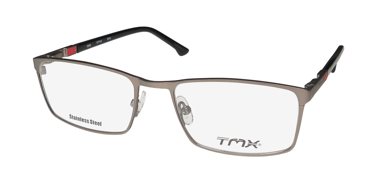 Timex Tmx Relay Stainless Steel Hard Case Contemporary Eyeglass Frame/Eyewear [50-17-135, gunmetal]