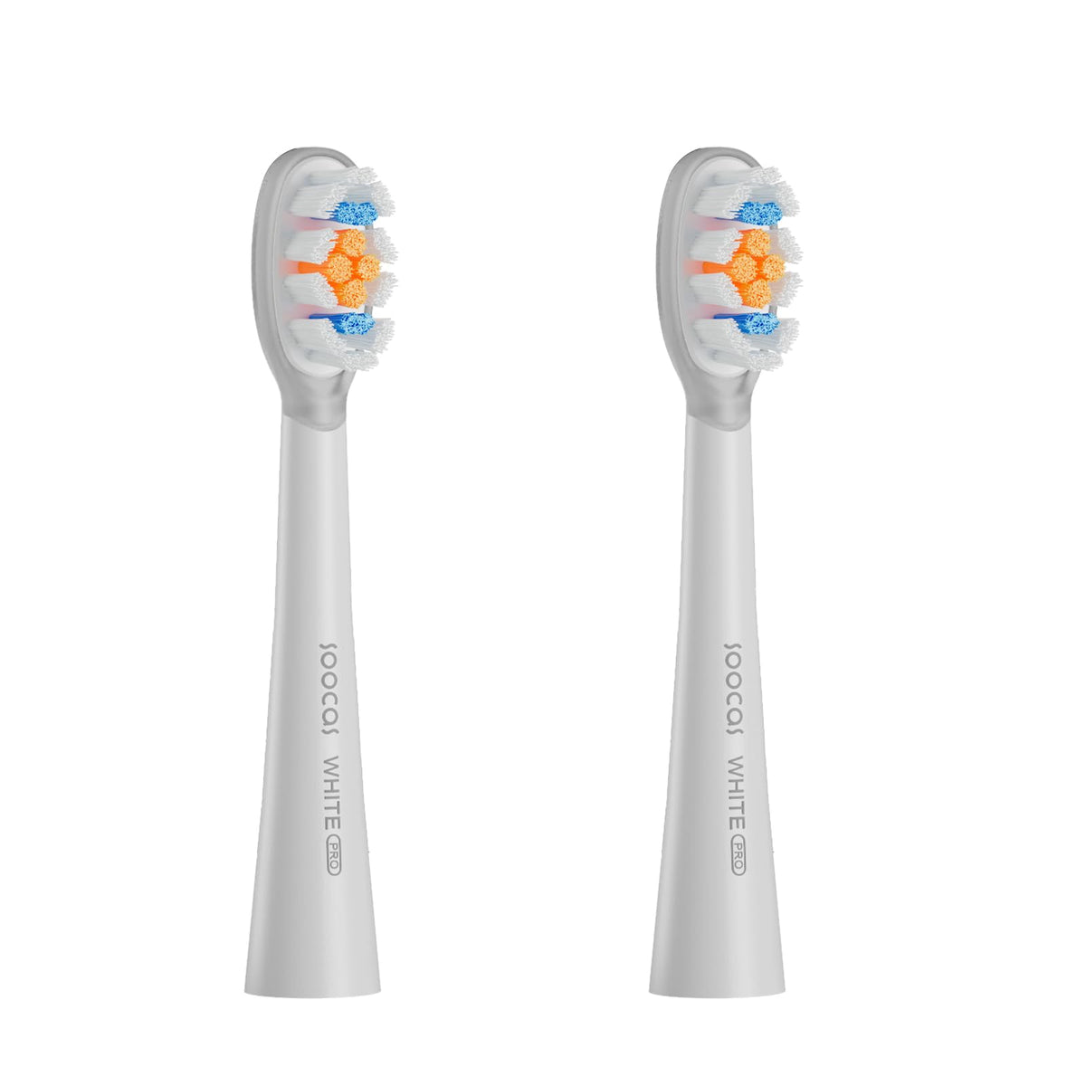 SOOCAS Replacement Brushes for Aura Electric Toothbrush Heads Replacement 2 Piece Set - White