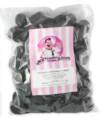 Pontefract Cakes 1KG Value Bag Full of Soft Liquorice Pieces