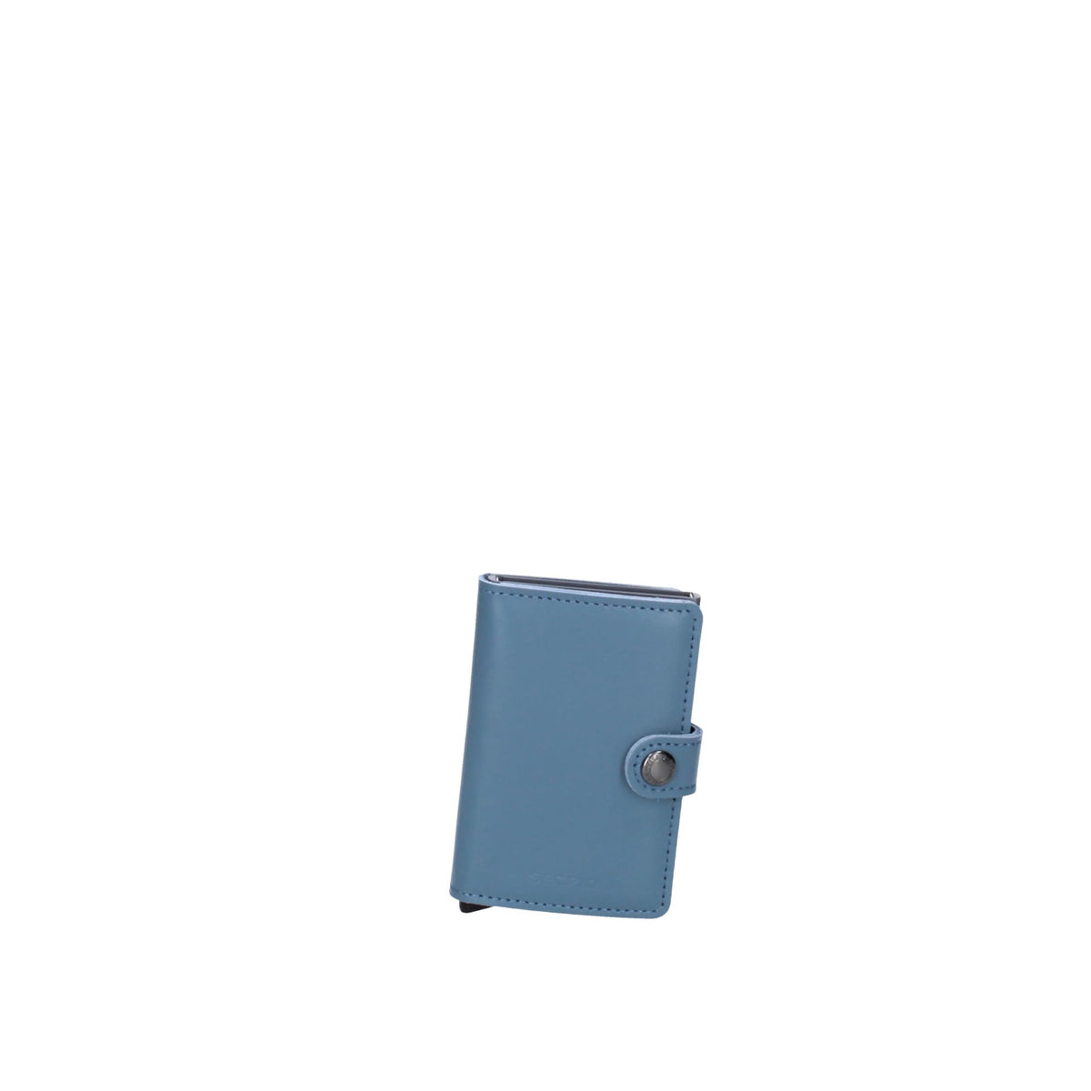SECRID - Men Mini Wallet Genuine Original Leather RFID Safe Card Case for max 12 cards (Ice Blue)
