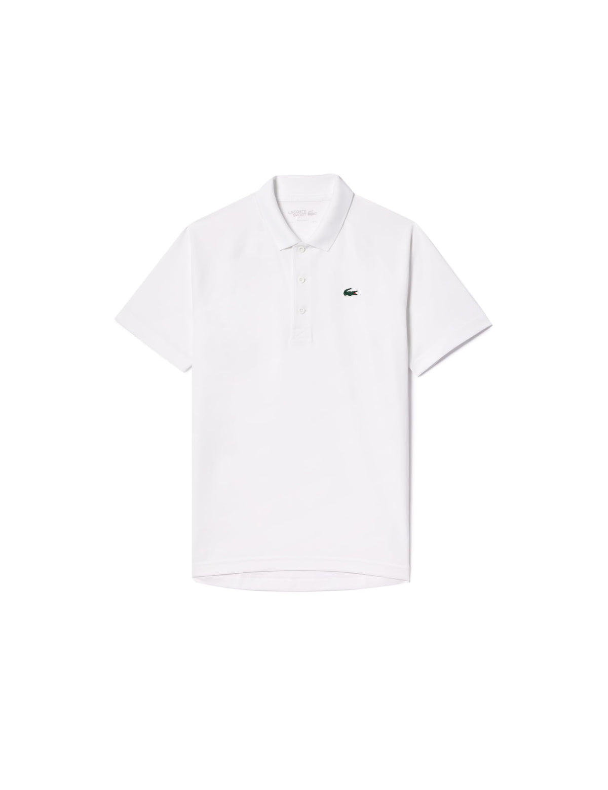 Lacoste Sport Breathable Run Resistant Interlock Polo Shirt - White-L