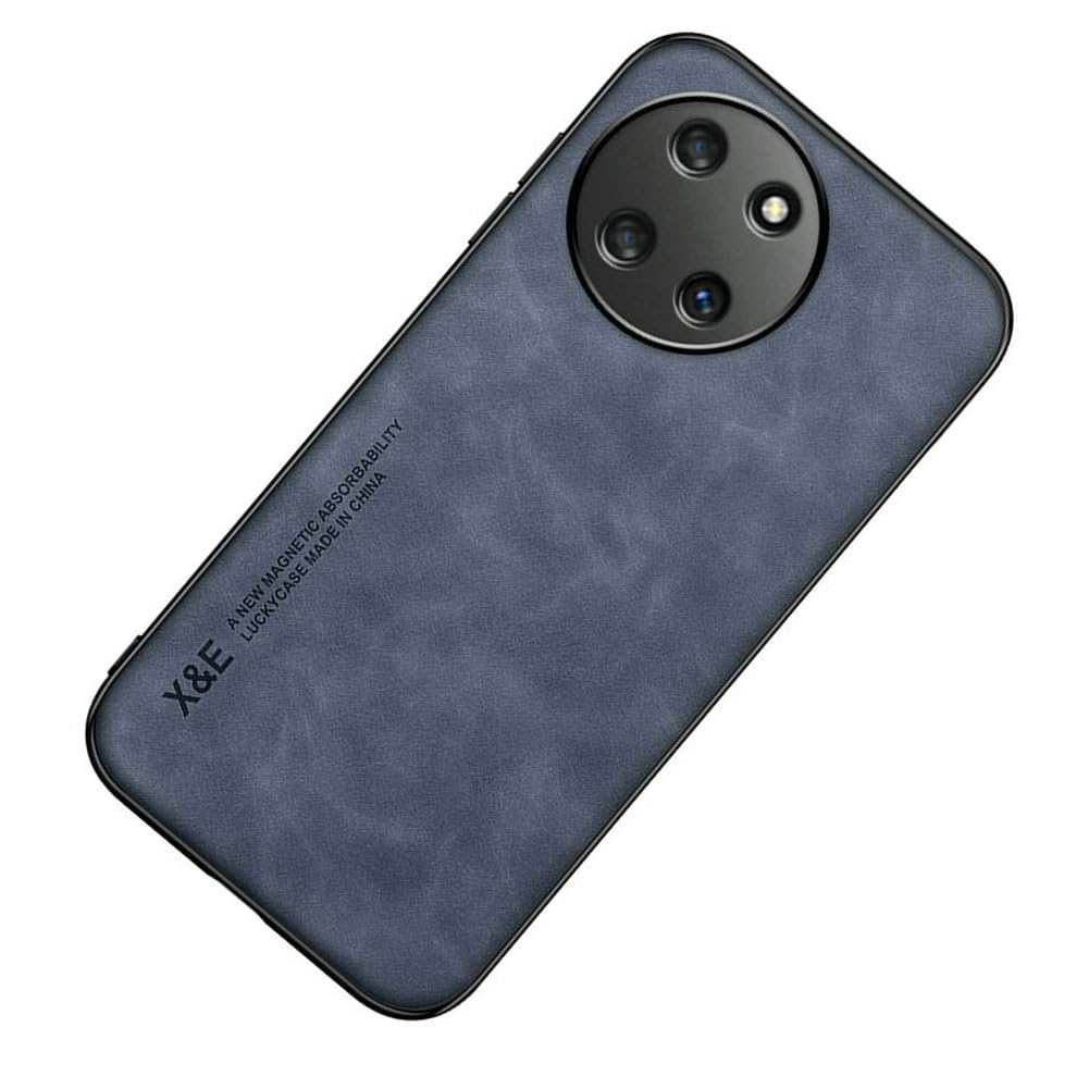 Kepuch Silklike Case for Oppo Realme 11 4G - Cover Bumper Built-in Metal Plate for Oppo Realme 11 4G - Blue
