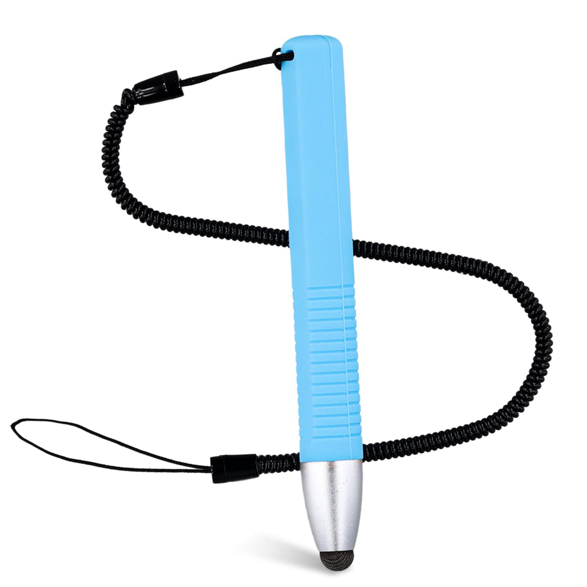 Kid-Friendly Stylus Pens for Touch Screens, Capacitive Stylus Pen with Tether Children's Crayon Stylus Pen Compatible with iPad iPhone Tablet Smartphones Touch Screen Devices (Blue)