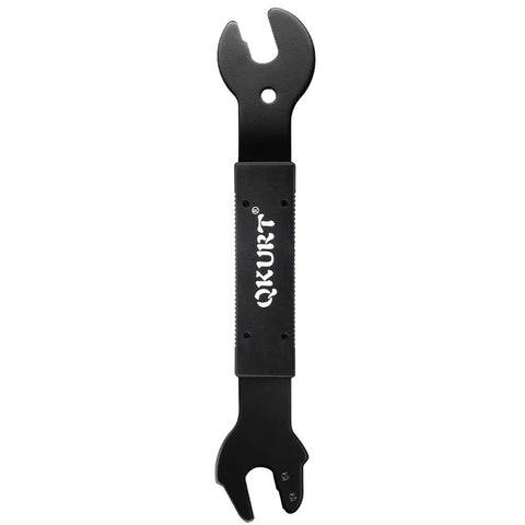 QKURT Bike Pedal Spanner, Bicycle Pedal Wrench Double Side Cycling Repair Removal Tool for Biking Cycling Mountain Bike MTB BMX - 15/16/17 mm