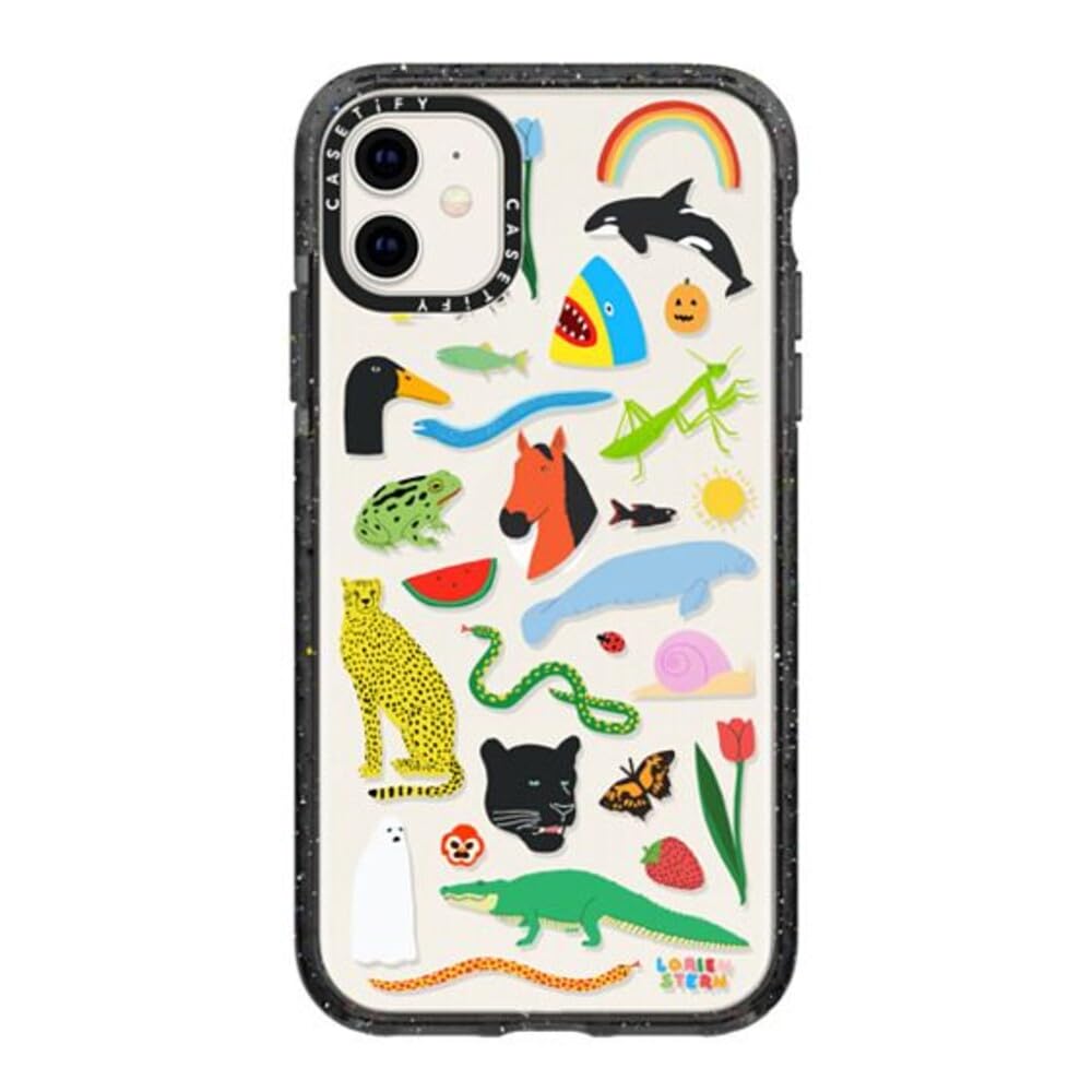 CASETiFY Impact Case for iPhone 11 - Beautiful Planet by Lorien Stern - Clear Black