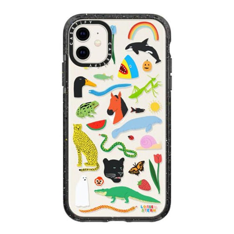 CASETiFY Impact Case for iPhone 11 - Beautiful Planet by Lorien Stern - Clear Black