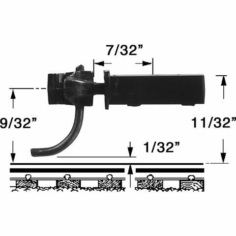 Kadee #705 Assembled Metal Couplers - Medium Centerset 2 Pair : HOn3 Scale
