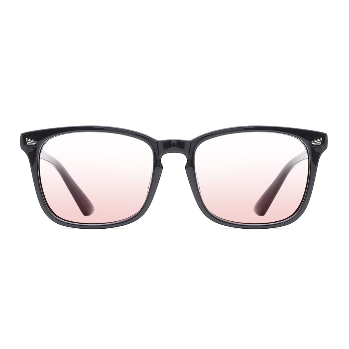 TIJN Blue Light Blocking Glasses for Women Men Clear Frame Square Nerd Eyeglasses Anti Blue Ray Computer Screen Glasses