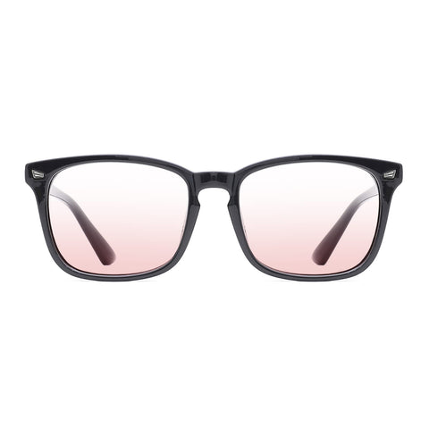 TIJN Blue Light Blocking Glasses for Women Men Clear Frame Square Nerd Eyeglasses Anti Blue Ray Computer Screen Glasses