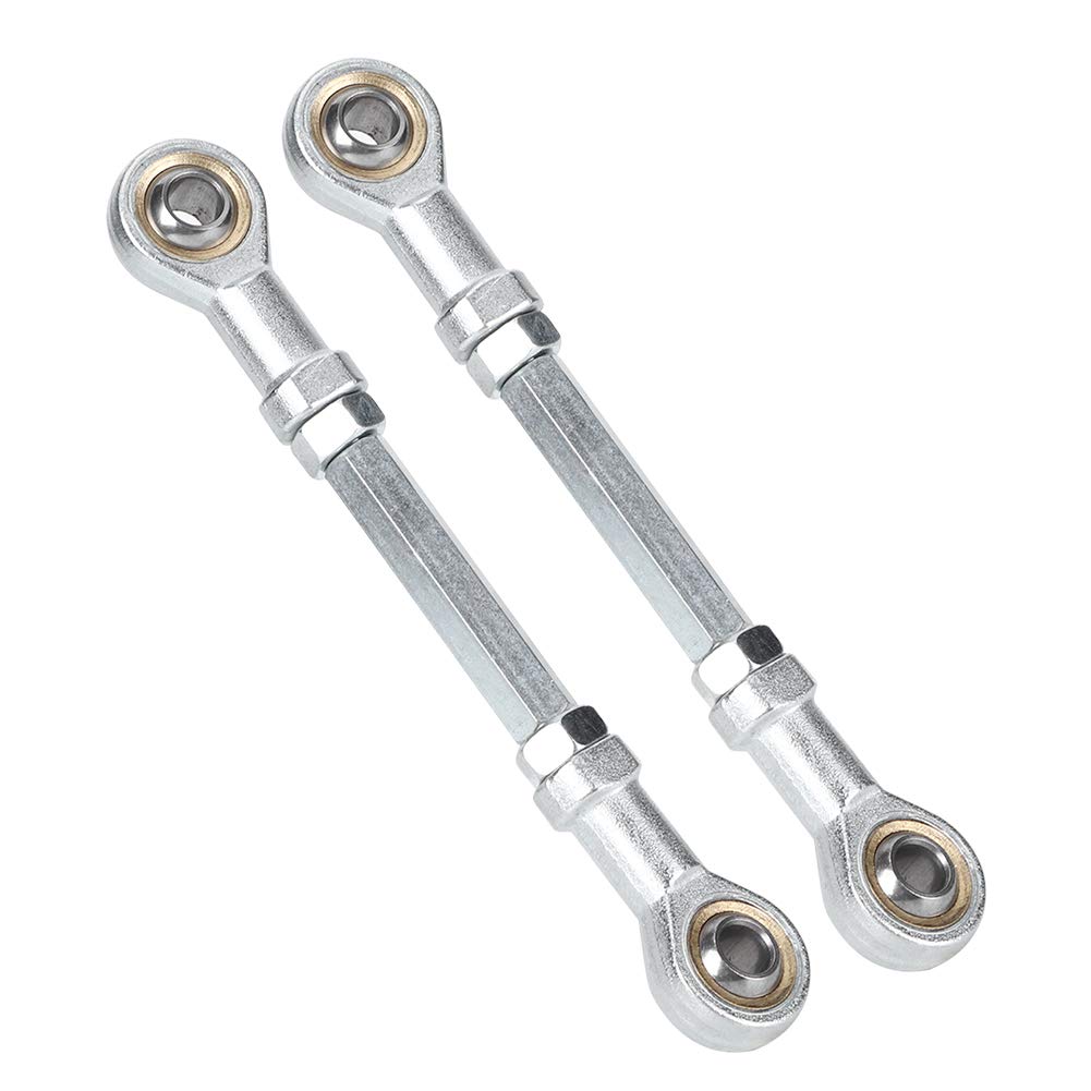 Go Kart Steering, 2pcs 150mm -170mm 8mm Steering Tie Rod Kit Ball Joint for 49cc Electric Mini ATV Go Kart Automotive Replacement