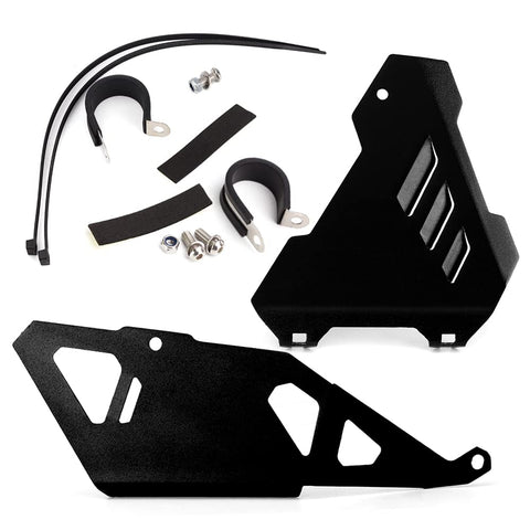Modeer for BMW R1200GS Adventure 2013-2023 HP R1250GS Adventure 2018-2023 Motorcycle Flap Control Protects Starter Protector Guard r 1200 1250 gs adv hp r1250 gsa Accessories (black)