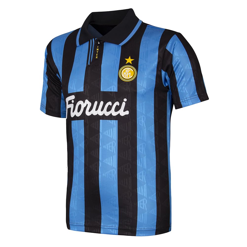 Inter 94 Retro Football Shirt, 1993-94 Unisex Adult Blue - Black