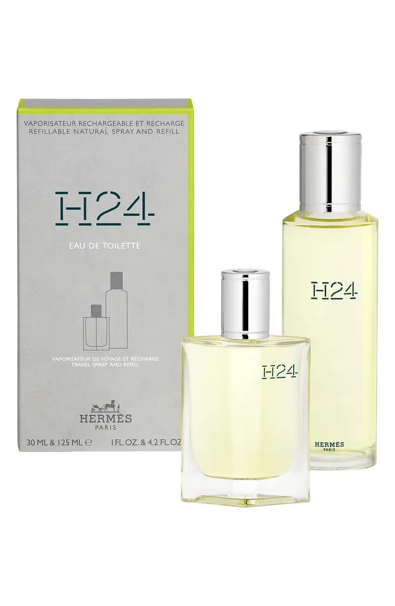 HERMÃƒÆ’Ã†â€™ÃƒÂ¢Ã¢â€šÂ¬Ã‚Â°S H24 2-Piece Gift Set for Men, (4.2 Oz Eau De Toilette Refillable Spray + 1.0 Oz Eau De Toilette Refillable Spray)