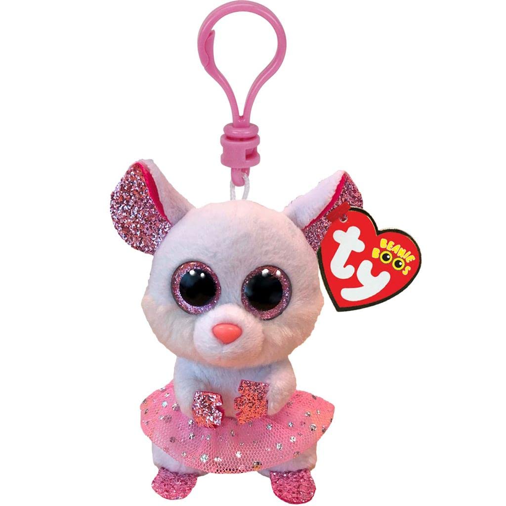 TY 2007533 Beanie Boos, Topseller, Sammeln, Spielen, Kuscheln, Bliebt, SÃ¼ÃŸ, AuÃŸergwÃ¶hnlich, Fantastisch fantasy Keychain, Animal, White, 7 CM