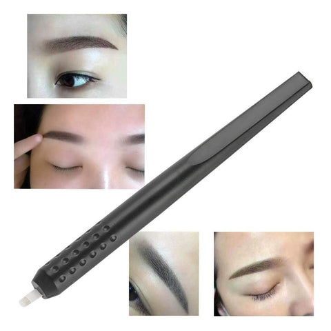 Disposable Disinfecting Microblading Pen for Manual Frosting Semi Permanent Embroidery Pen Eyebrow Pencil(18U)
