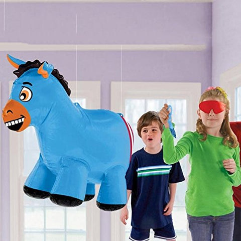 3-D Pin Paper The Tail On The Donkey Game - 23" x 21" (1 Set) - Engaging Party Activity with Unique 3D Design - Perfect for Kids & Family Gatherings