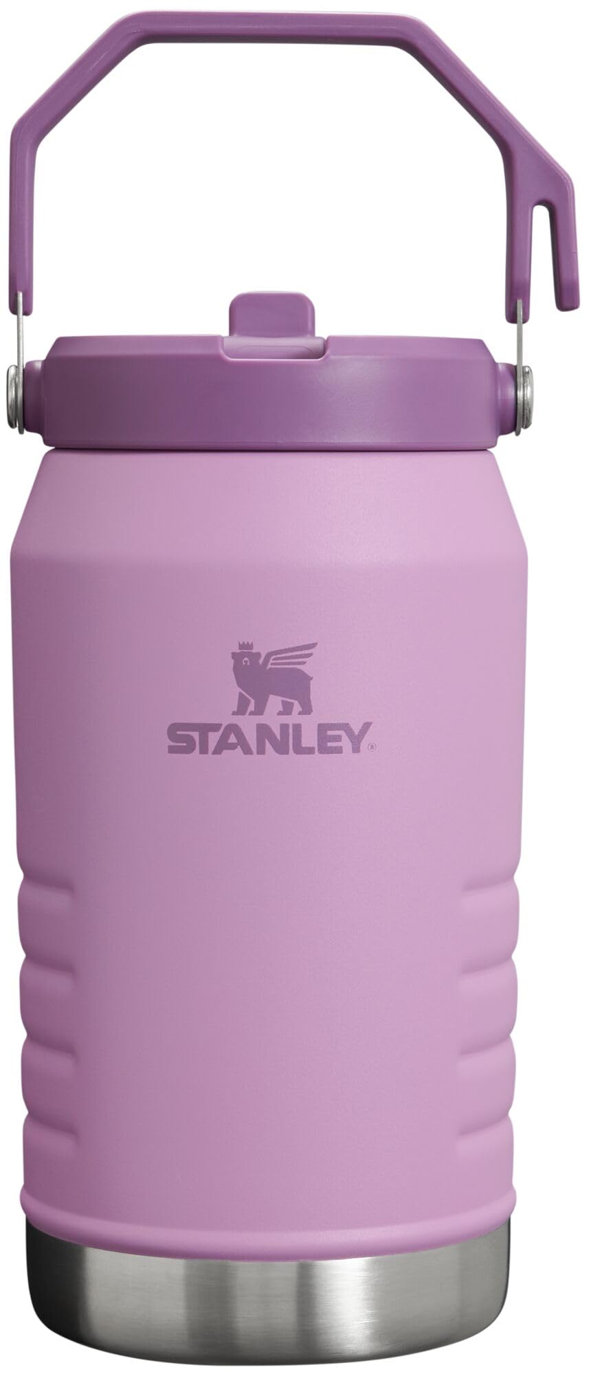 Stanley IceFlow Flip Straw Jug with Handle 64 oz| Twist On Lid and Flip Up Straw | Leak Resistant for Travel and Sports | Insulated Stainless Steel |BPA-Free |Lilac