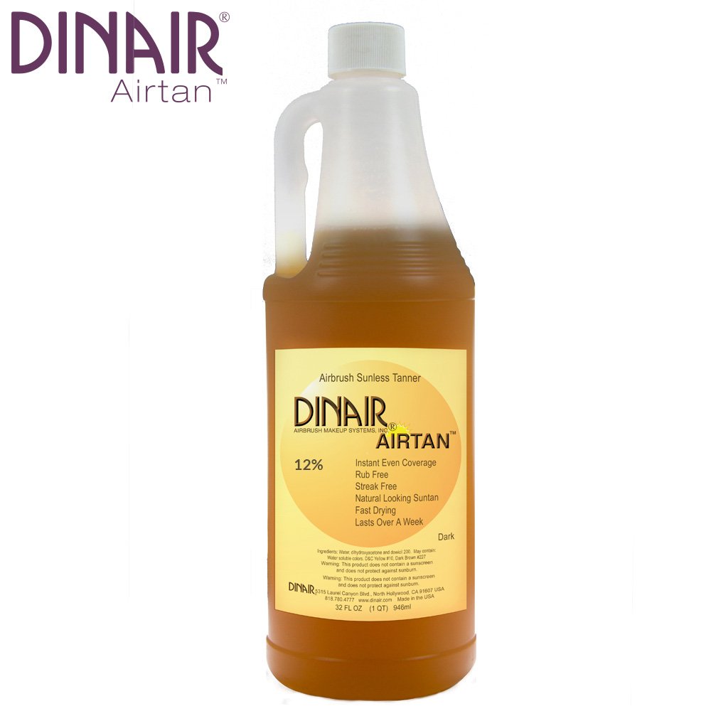 Dinair Airbrush Airtan Tanning Solutions | 32 oz. | Darkest