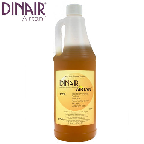 Dinair Airbrush Airtan Tanning Solutions | 32 oz. | Darkest