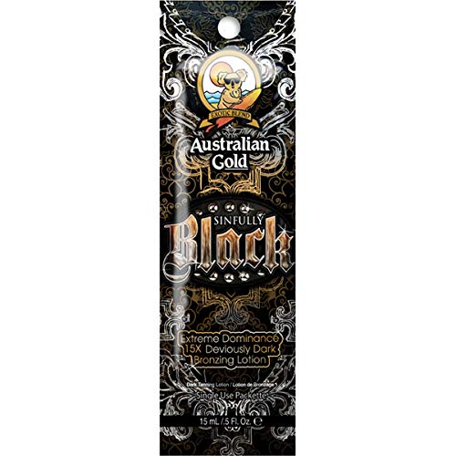 5 lot packets 2010 Sinfully Black Extreme Dominance 15xDeviously Dark Bronzing Lotion .5 oz