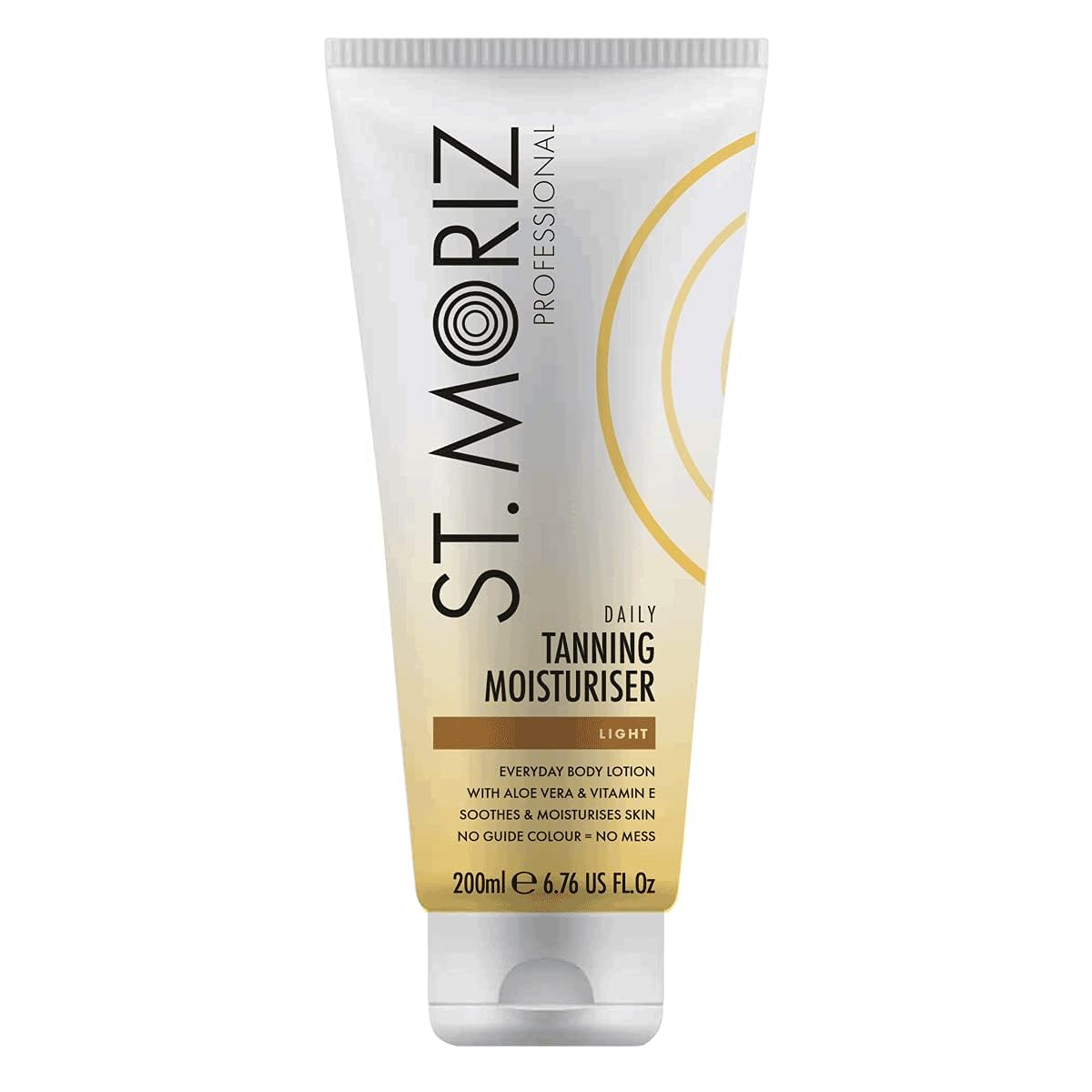 St Moriz Professional Daily Tanning Moisturiser in Light | Hydrating Gradual Tan Moisturiser Lotion | With Aloe Vera & Vitamin E | Body Moisturiser Meets Fake Tan | Vegan & Cruelty Free | 200ml