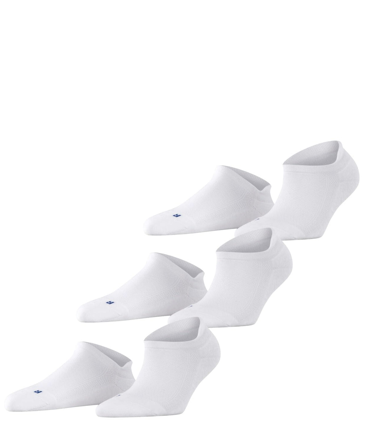 FALKE Unisex Cool Kick Sneaker Multipack U Sn Soft Breathable Quick Drying Low-Cut Plain 3 Pairs Trainer Socks, White 2000, 11-12.5