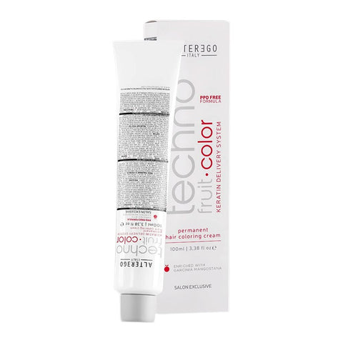 Alterego Techno Fruit Color 7/1 Keratin System PPD Free 100ml Ash Blonde - 1:1/2 Professional Permanent Color