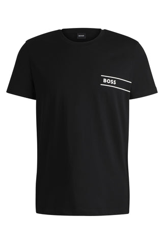 BOSS Mens TShirtRN 24 Logo-Print Underwear T-Shirt in Cotton Jersey