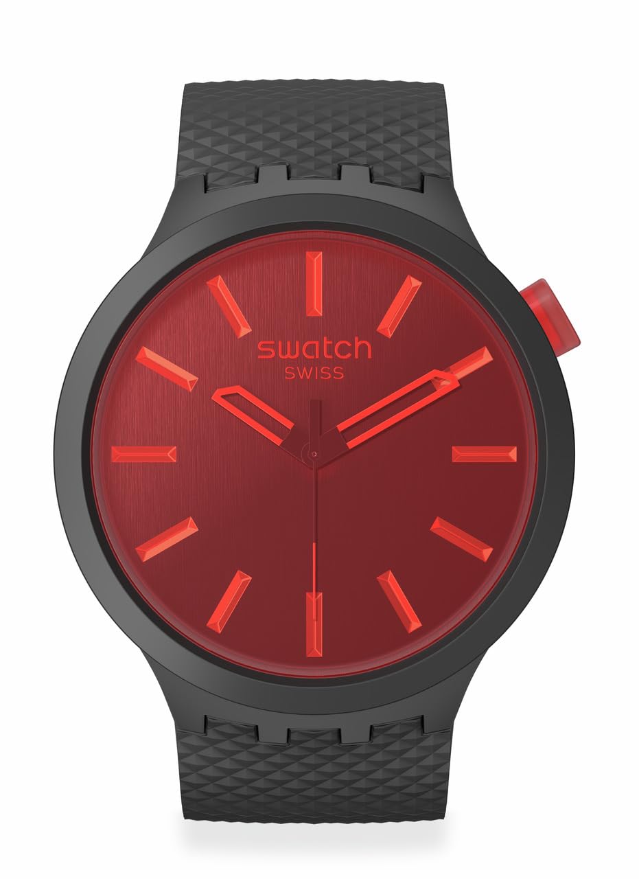 Swatch Unisex Casual Black Watch Bio-sourced Material Quartz Midnight Mode