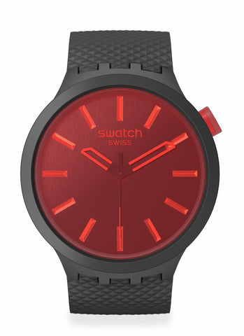 Swatch Unisex Casual Black Watch Bio-sourced Material Quartz Midnight Mode