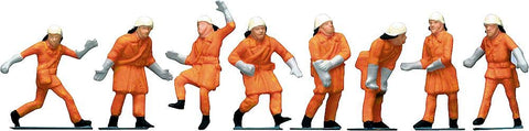Faller 151036 Firemen with Orange Uniform HO Scale Figure Set