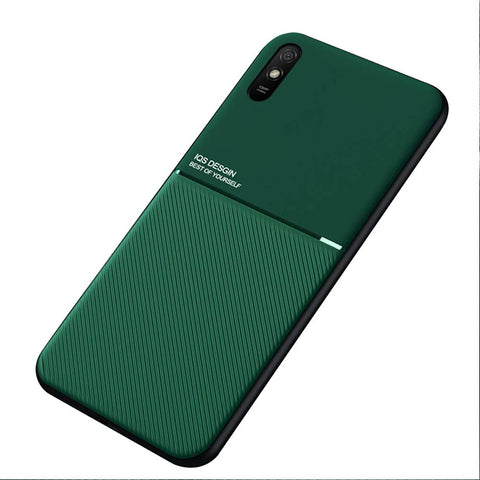 Kepuch Mowen Case Cover Bumper Built-in Metal Plate for Xiaomi Redmi 9A - Green