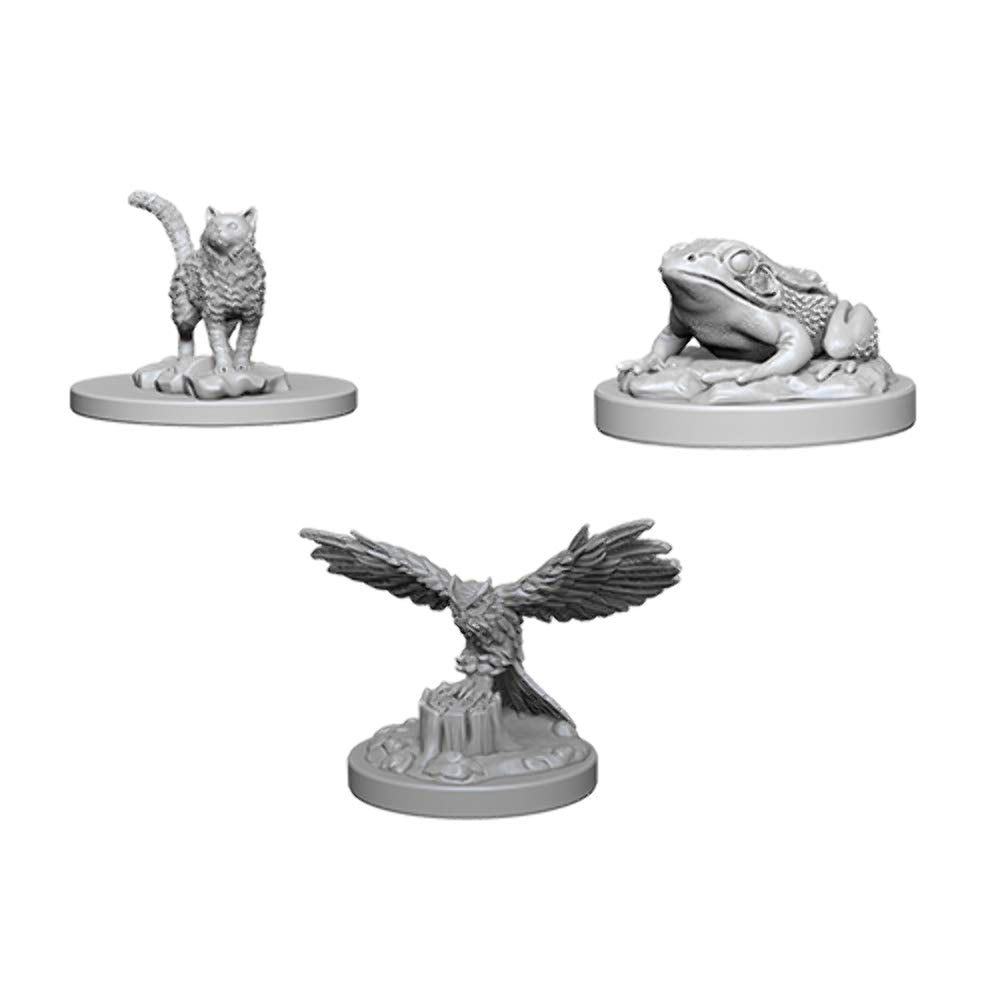 WizKids Deep Cuts Unpainted Miniatures: Wave 4: Familiars, Multi-Colored