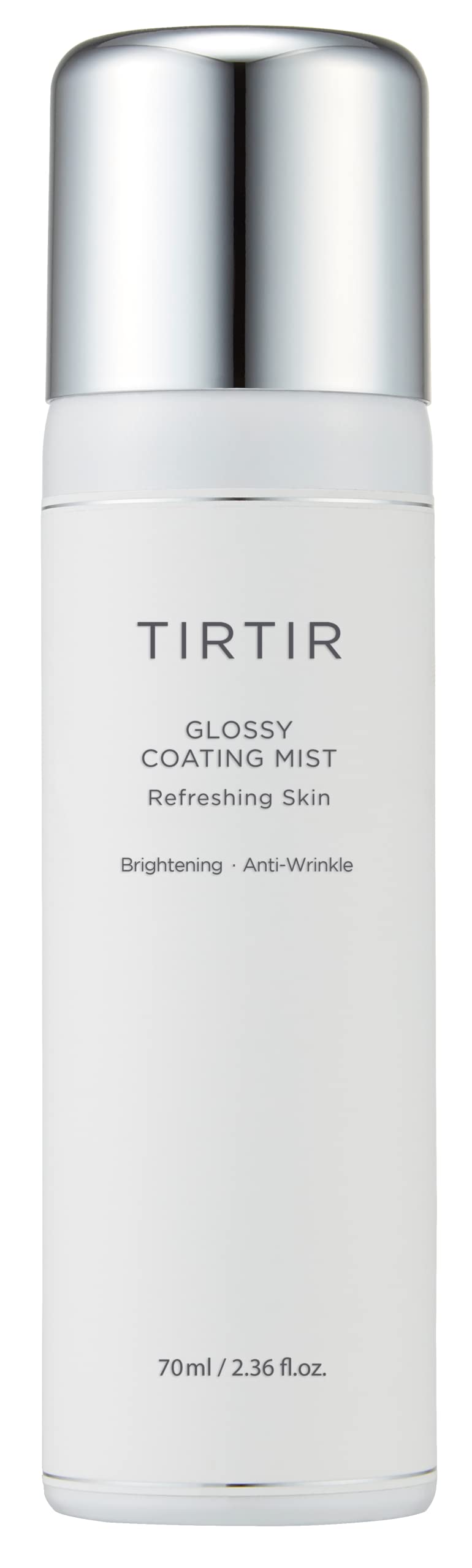 TIRTIR Glossy Coating Mist 2.36 fl. oz, Illuminating Polyglutamic Acid Face Mist for Fresh, Glowing Skin,Cooling, Soothing, Makeup Prep Sprayâ€¦
