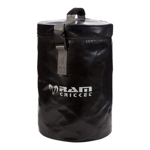 Ram Cricket - Coaches Ball Bag - Holds 36 Balls - Durable PVC Construction with Double Stitched Seams - 4 Internal Compartments for Organisation - Strong Reinforced Carry Handle & Shoulder Strap