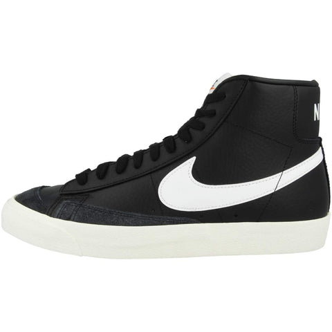 NIKE Men's Blazer MID '77 VNTG Basketball Shoe, Black White Sail Team Orange, 7.5
