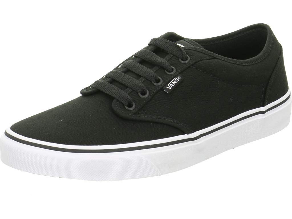 Vans Men's Atwood Trainers, Canvas Black White, 16