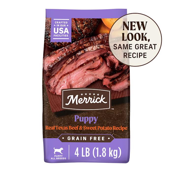 Merrick Grain Free Beef + Sweet Potato Recipe Dry Puppy Food, 4 lbs. ( packaging may vary )