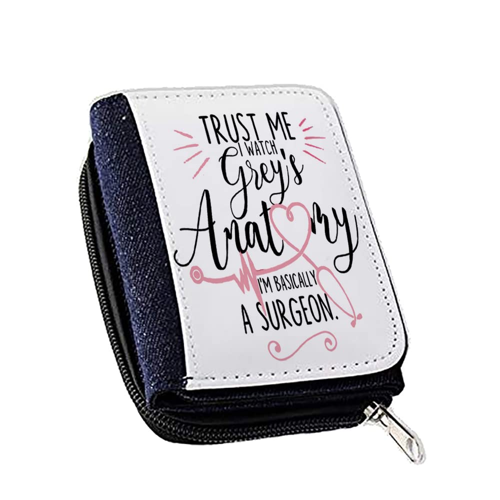 Giftme Trust Me I Watch Greys Anatomy Im Basically A Surgeon Birthday Secret Santa WomenÃƒÆ’Ã†â€™Ãƒâ€šÃ‚Â¢ÃƒÆ’Ã‚Â¢ÃƒÂ¢Ã¢â€šÂ¬Ã…Â¡Ãƒâ€šÃ‚Â¬ÃƒÆ’Ã‚Â¢ÃƒÂ¢Ã¢â€šÂ¬Ã…Â¾Ãƒâ€šÃ‚Â¢s Denim Coin Wallet, Girls Purse, Gift Purse Wallet, Stags Purse, Black, 120 X 90 Mm