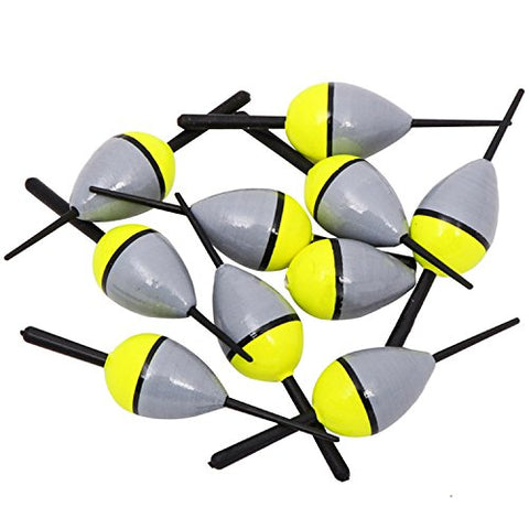 LSHDCER 10pcs Fishing Floats Fishing Bobbers Slip Bobbers Corks for Sea Fishing Coarse Fishing, 2g-7.5cm-10pcs A