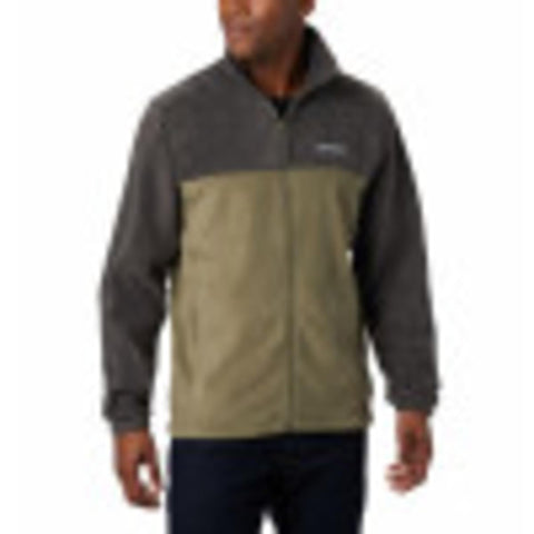 Columbia Men's Big & Tall Steens Mountain Full Zip 2.0, Shark/Stone Green, Large Tall