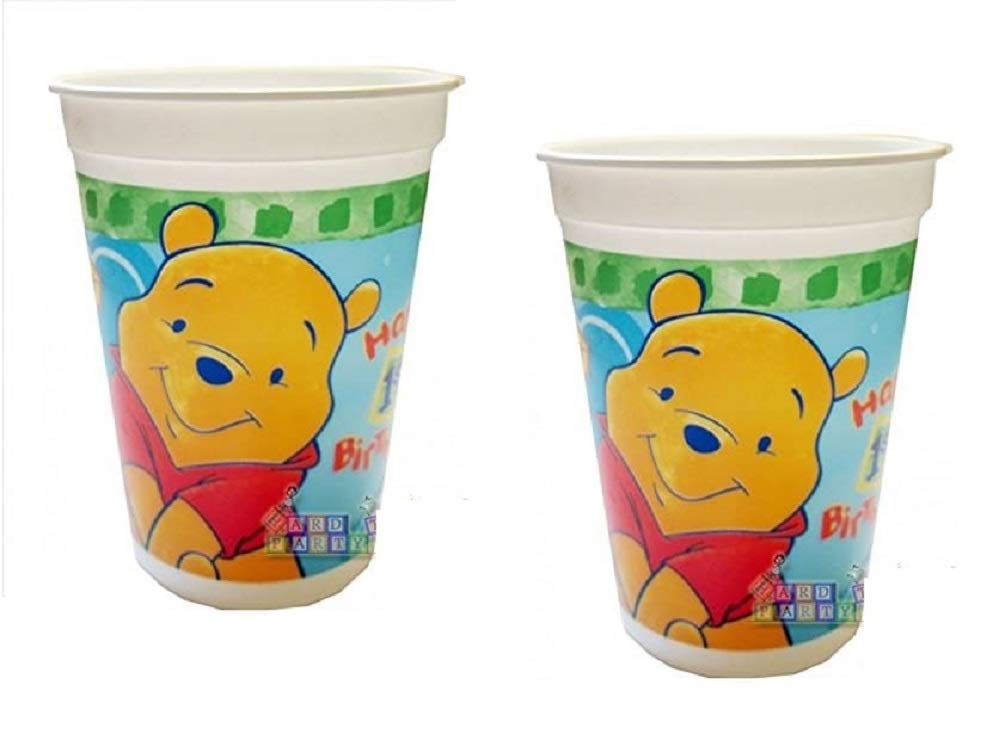 Cup 4.5"H 16 Oz Pooh 1st Birthday