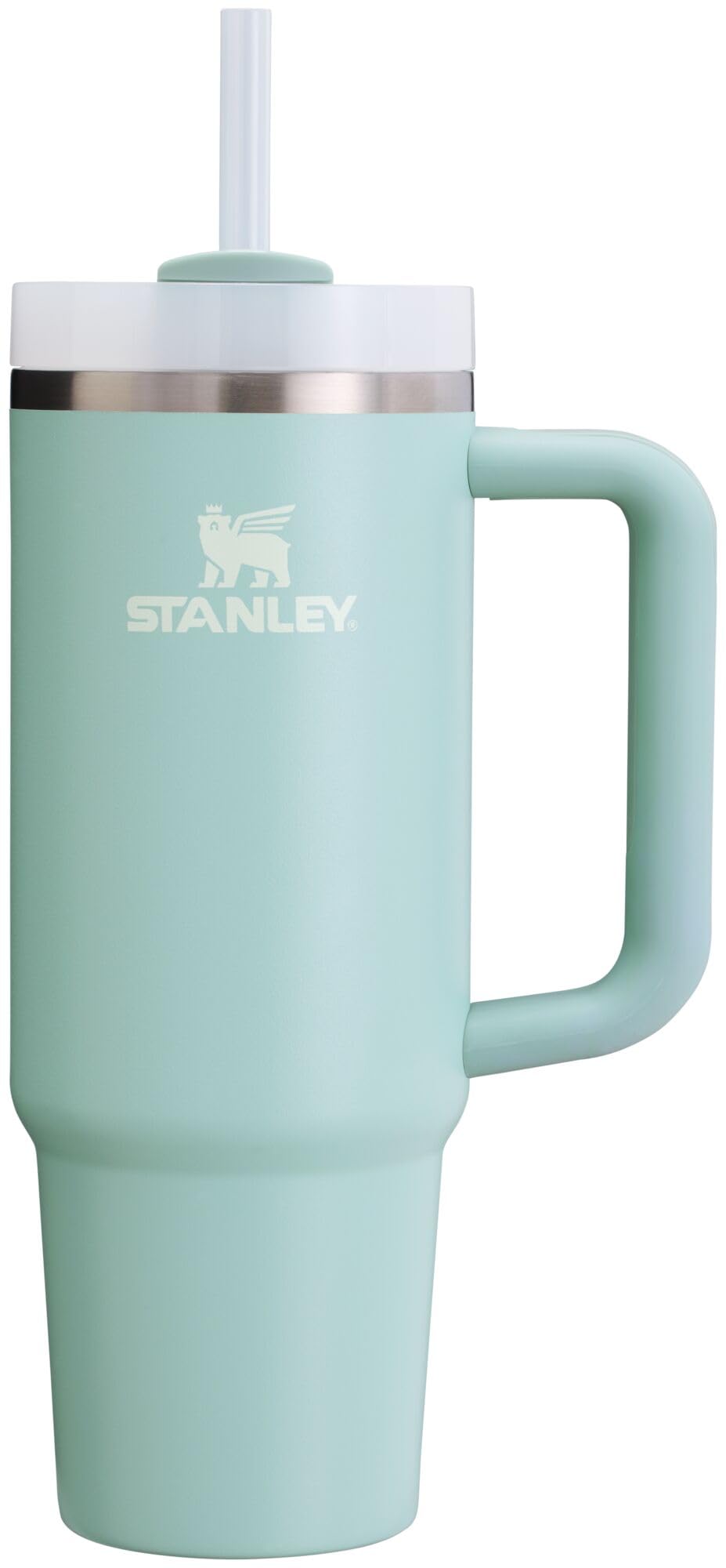 Stanley Quencher H2.0 Tumbler with Handle & Straw 30 oz | Twist On 3-Way Lid | Cupholder Compatible for Travel | Insulated Stainless Steel Cup | BPA-Free | Seafoam