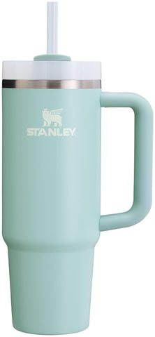 Stanley Quencher H2.0 Tumbler with Handle & Straw 30 oz | Twist On 3-Way Lid | Cupholder Compatible for Travel | Insulated Stainless Steel Cup | BPA-Free | Seafoam