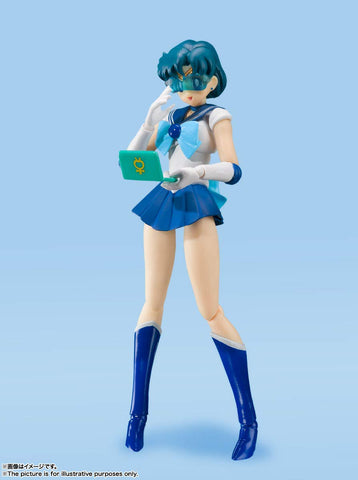 TAMASHII NATIONS - Pretty Guardian Sailor Moon - Sailor Mercury -Animation Color Edition-, Bandai Spirits S.H.Figuarts Action Figure